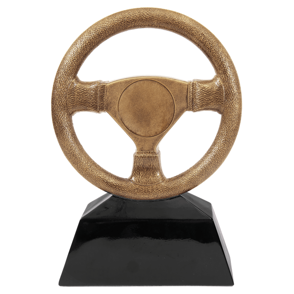 10" Antique Gold Strng Whl Resin Award – item CRS107