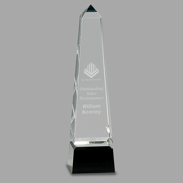10" Crystal Obelisk – item CRY003M