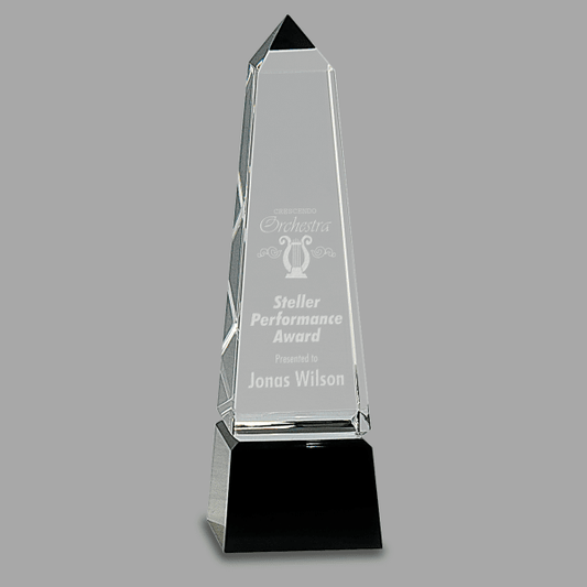 8" Crystal Obelisk – item CRY003S