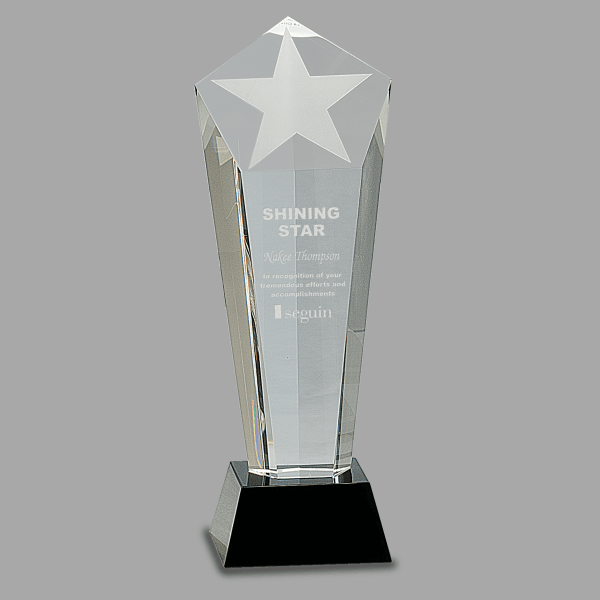 10.5" Crystal Star – item CRY031M