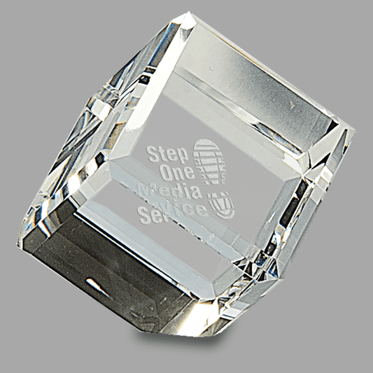 2" X 2 Crystal Cube – item CRY048M
