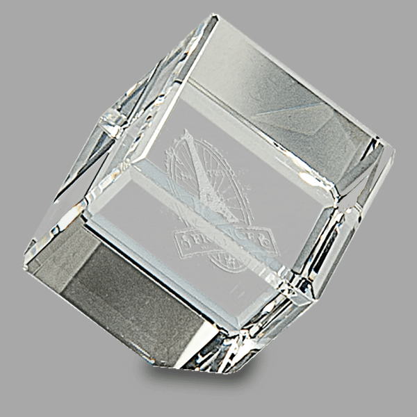 1.5" X 1.5 Crystal Cube – item CRY048S