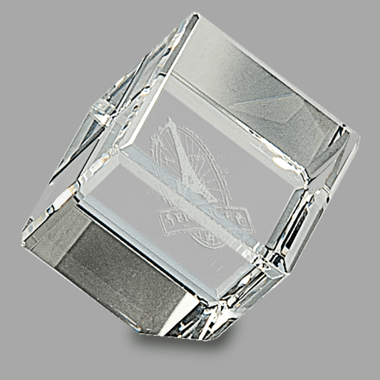 1.5" X 1.5 Crystal Cube – item CRY048S