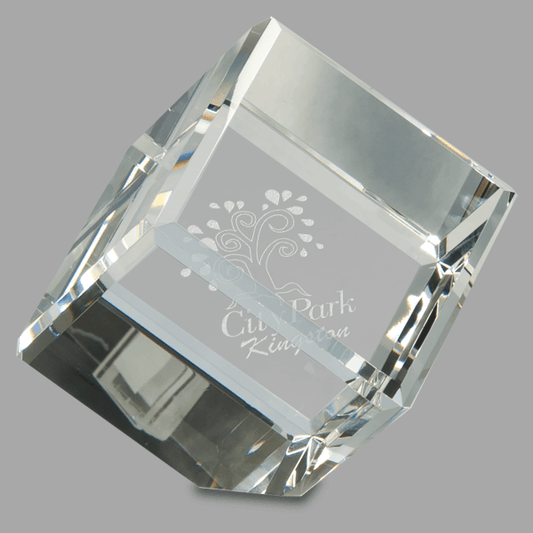 3" X 3 Crystal Cube – item CRY048XL