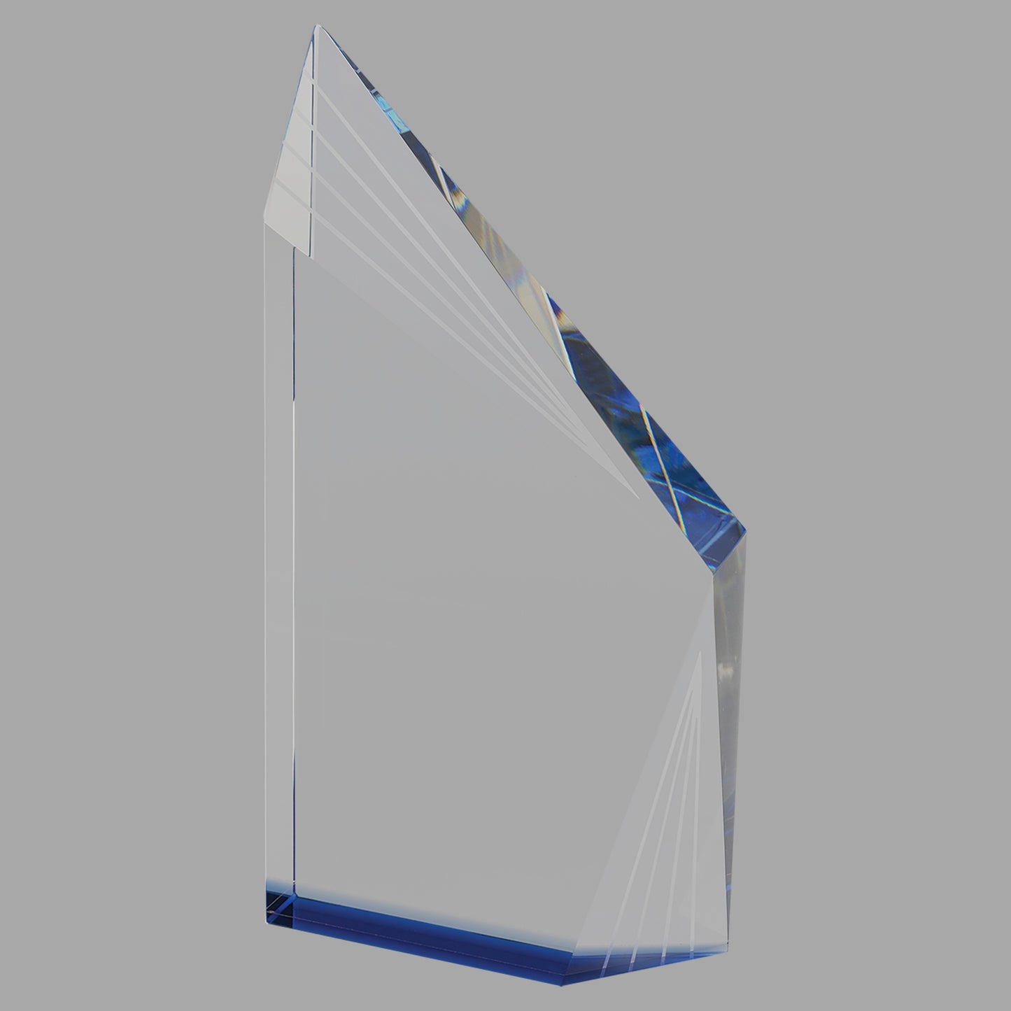 9" Crystal Beveled Peak w/ Bottom Award – item CRY082 image 2