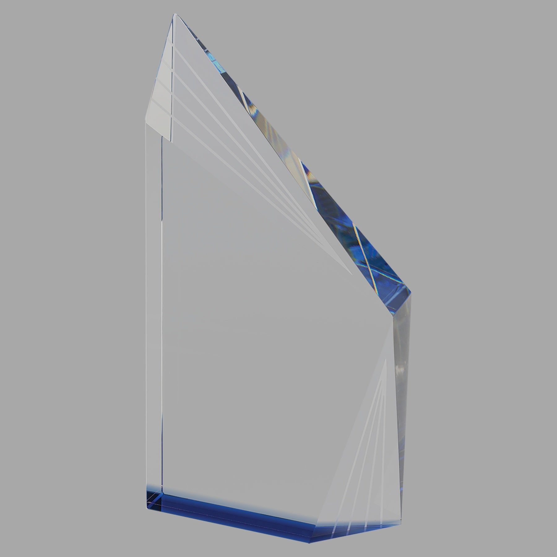 9" Crystal Beveled Peak w/ Bottom Award – item CRY082 image 2