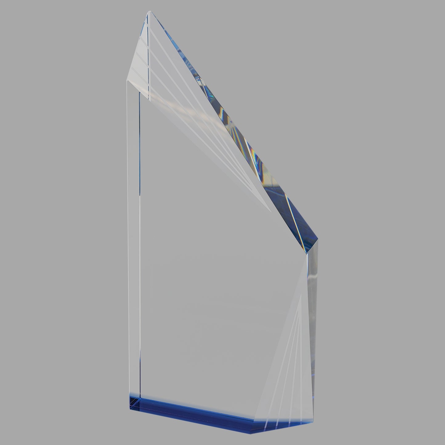 10.25" Crystal Beveled Peak w/ Bottom Award – item CRY083 image 2
