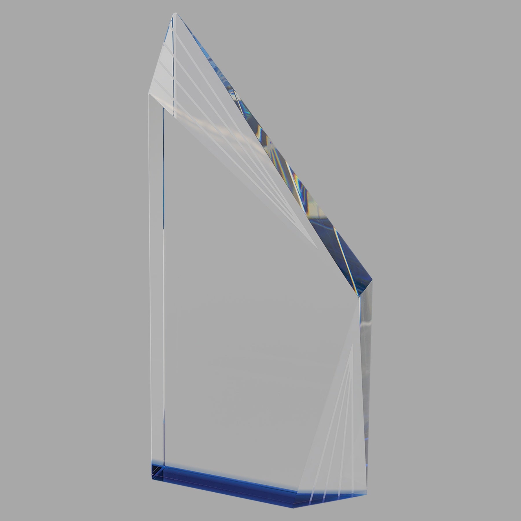 10.25" Crystal Beveled Peak w/ Bottom Award – item CRY083 image 2