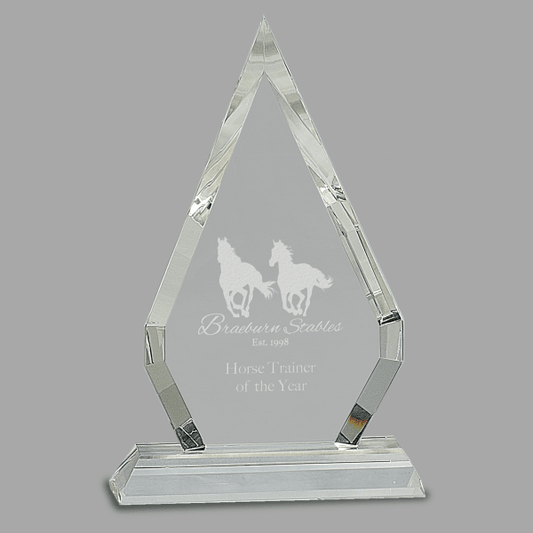8.5" Crystal Diamond Award – item CRY102
