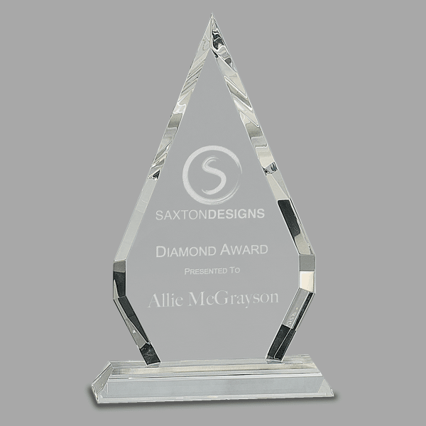 10" Crystal Diamond Award – item CRY103