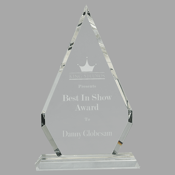 10.75" Crystal Diamond Award – item CRY104
