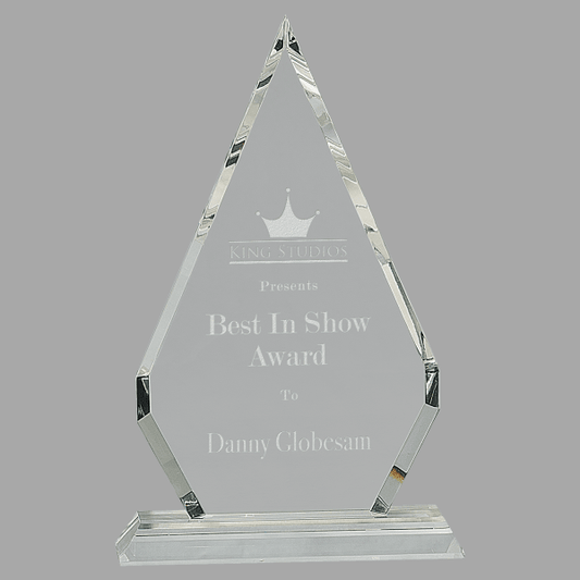 10.75" Crystal Diamond Award – item CRY104