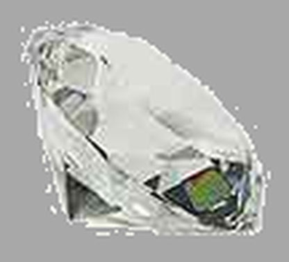 2.5" Clear Crystal Diamond (4" Diameter) Paperweight – item CRY108 image 2