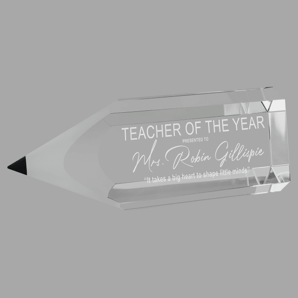 7.75" Crystal Pencil Award – item CRY1214M image 3