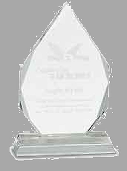 7" Diamond Crystal on Clear Pedestal Base Award – item CRY138