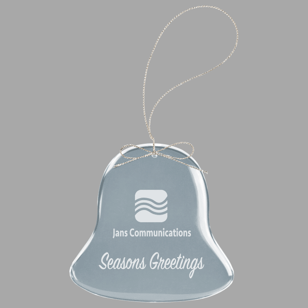 2.75" Crystal Bell Ornament – item CRY1402 image 2