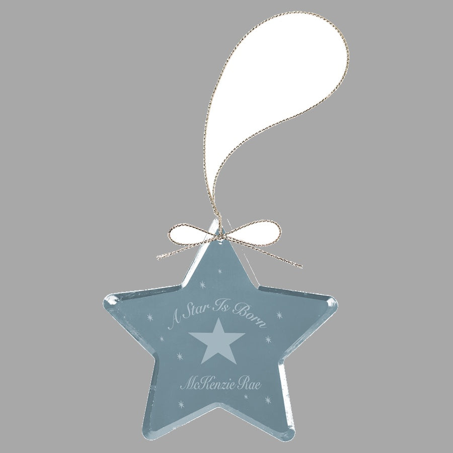 3" Crystal Star Ornament – item CRY1404