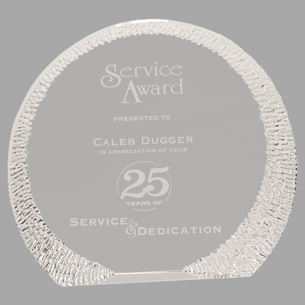 6.25" Crystal Decor Edge Award – item CRY144