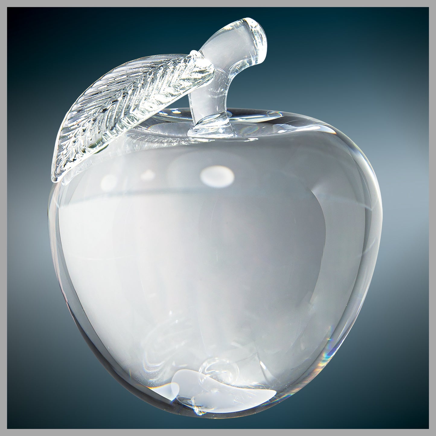 4" Crystal 3D Apple Award – item CRY1457S image 4