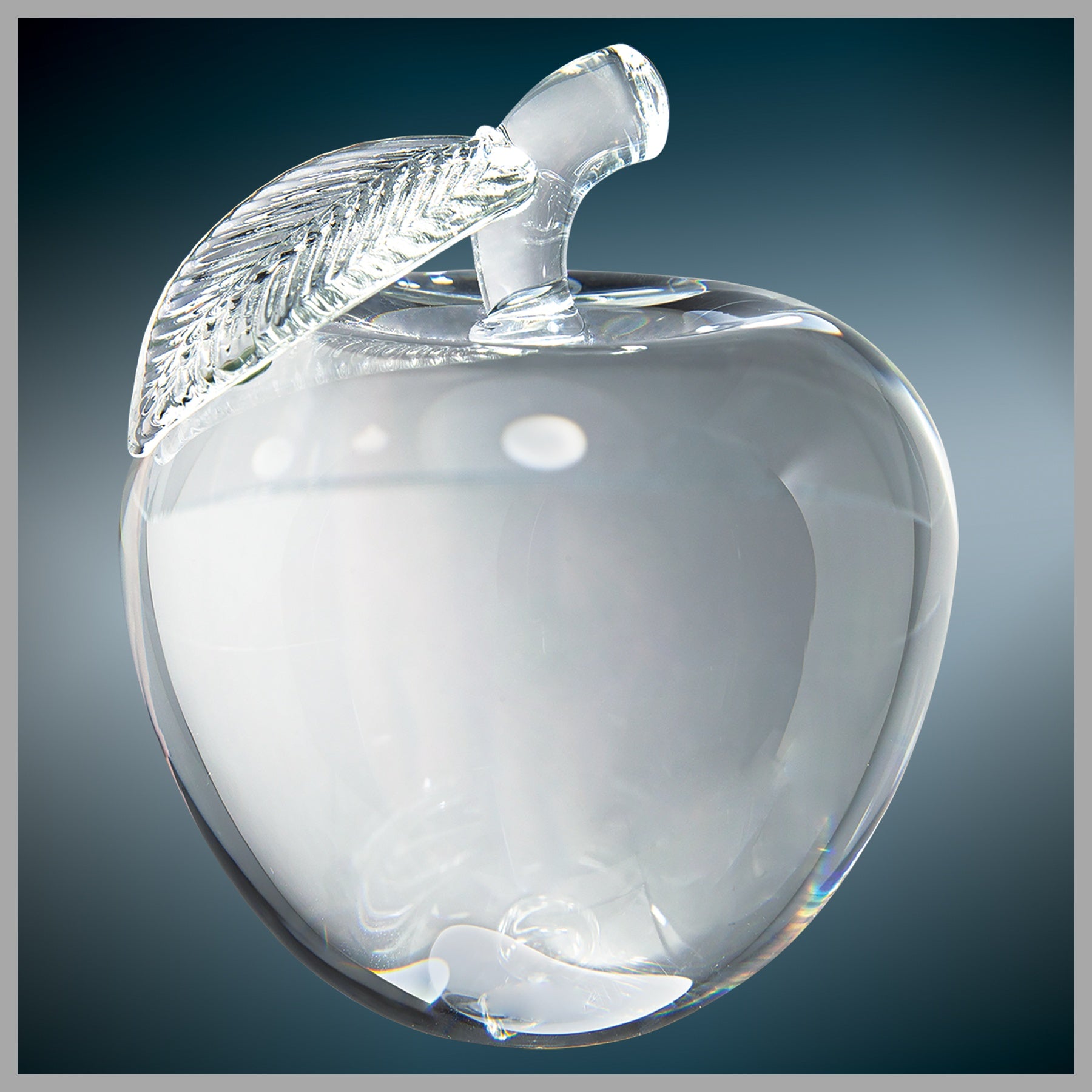 4" Crystal 3D Apple Award – item CRY1457S image 4