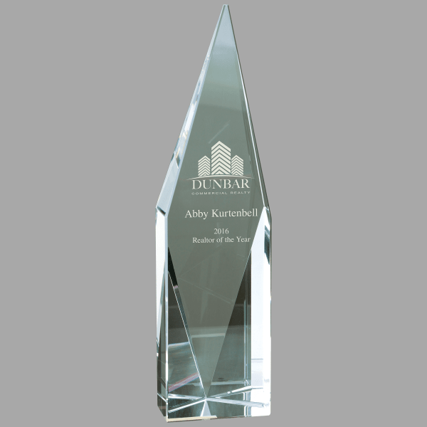 9.75" Crystal Diamond Tower Award – item CRY1506L