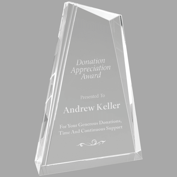 9" Crystal Peak Award – item CRY2002L
