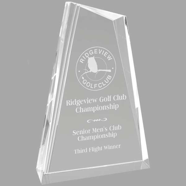 8.25" Crystal Peak Award – item CRY2002M