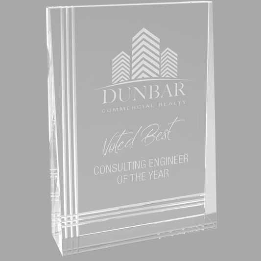 5" X 7 Crystal Wedge Award – item CRY2003M