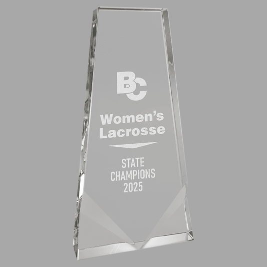 4.75" X 9" Crystal Wedge Award – item CRY262L