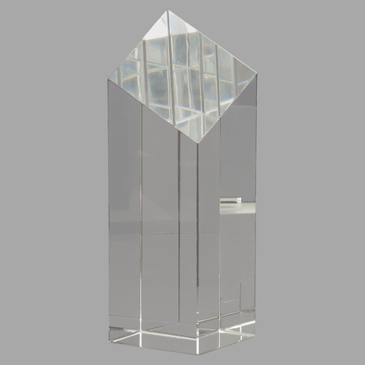 7" Crystal Clear Diamond Top Pillar Award – item CRY3106L