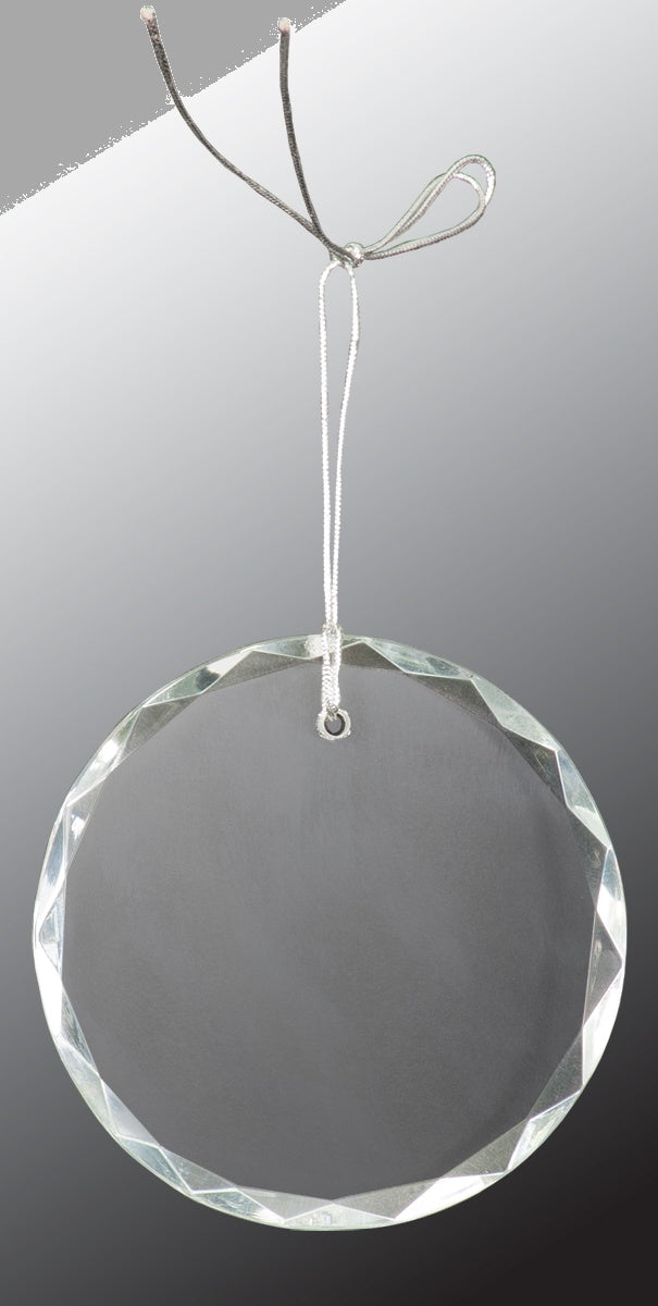 3" Crystal Round Faceted Ornament – item CRY3618 image 4