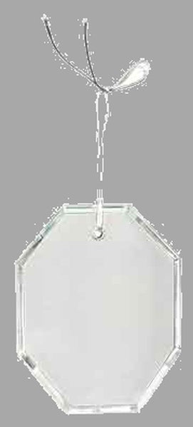 3.5" Crystal Octagon Ornament – item CRY3619 image 2