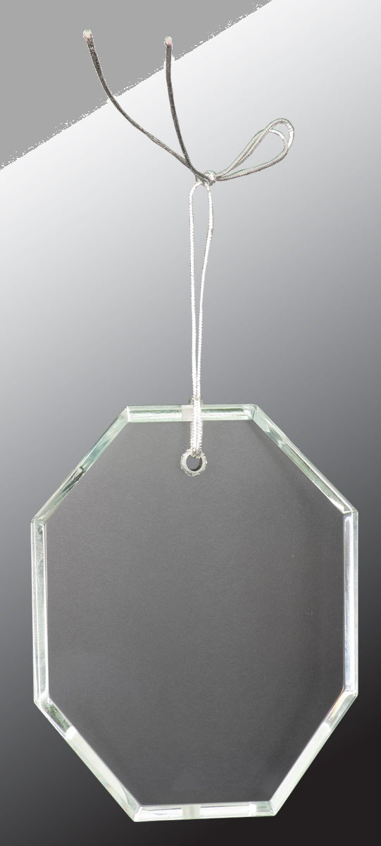 3.5" Crystal Octagon Ornament – item CRY3619 image 3