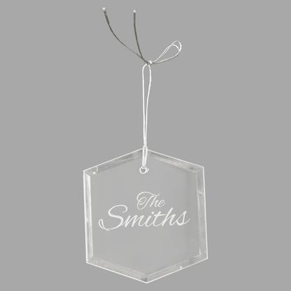 3" Crystal Hexagon Ornament – item CRY3623 image 4