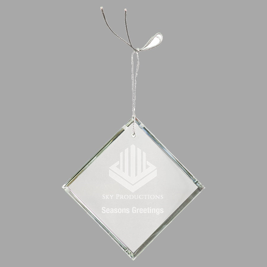 3" Crystal Diamond Ornament – item CRY3627 image 2