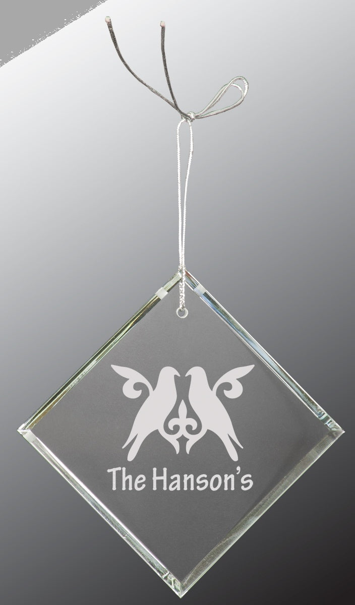 3" Crystal Diamond Ornament – item CRY3627 image 3