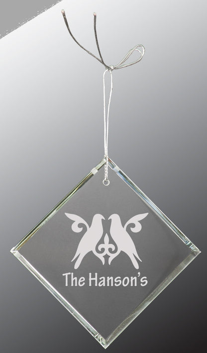 3" Crystal Diamond Ornament – item CRY3627 image 3