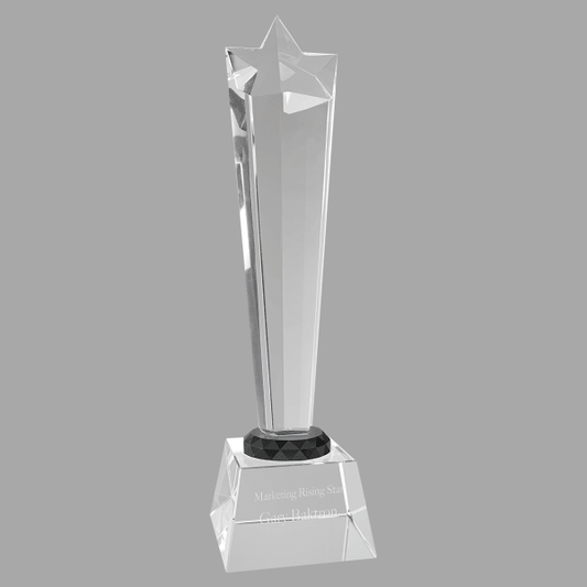 11.75" Crystal Risng Str- Base Award – item CRY403