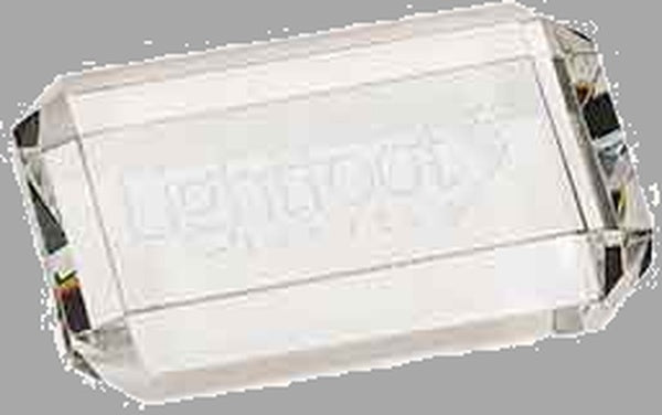 4" x 2.75" Crystal Rect. Paperweight w/ Clipped Corners – item CRY6612