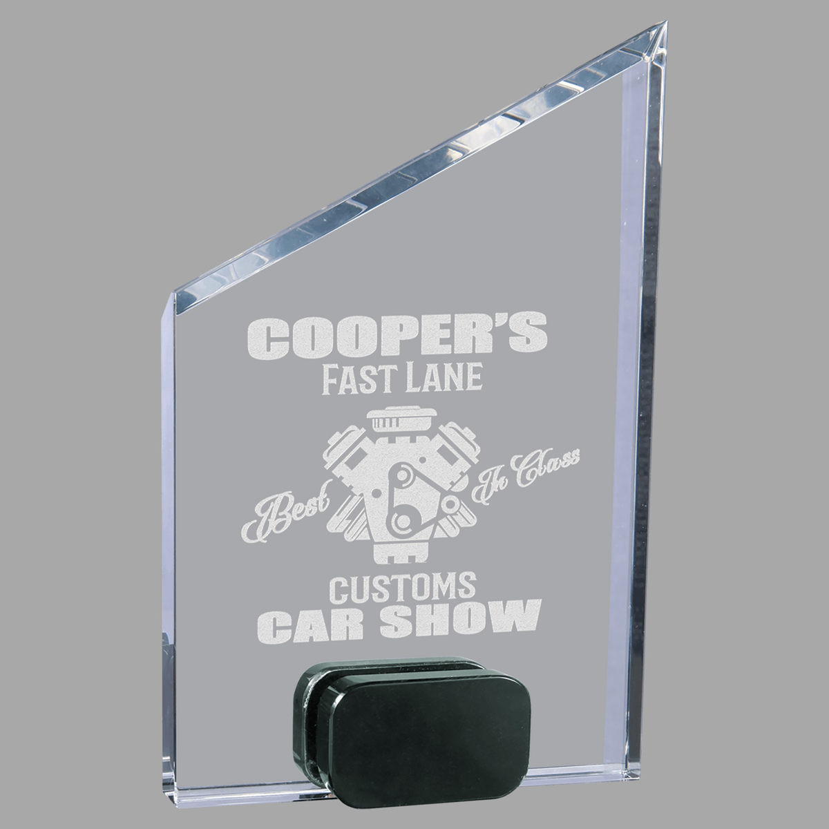 7" Crystal Peak with Black Crystal Base — CRY7008S