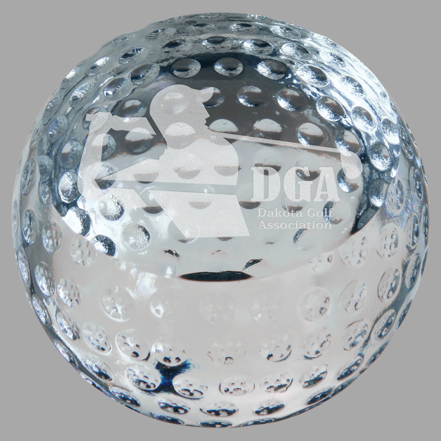 3.125" Crystal Golf Ball Paperweight – item CRY7107M