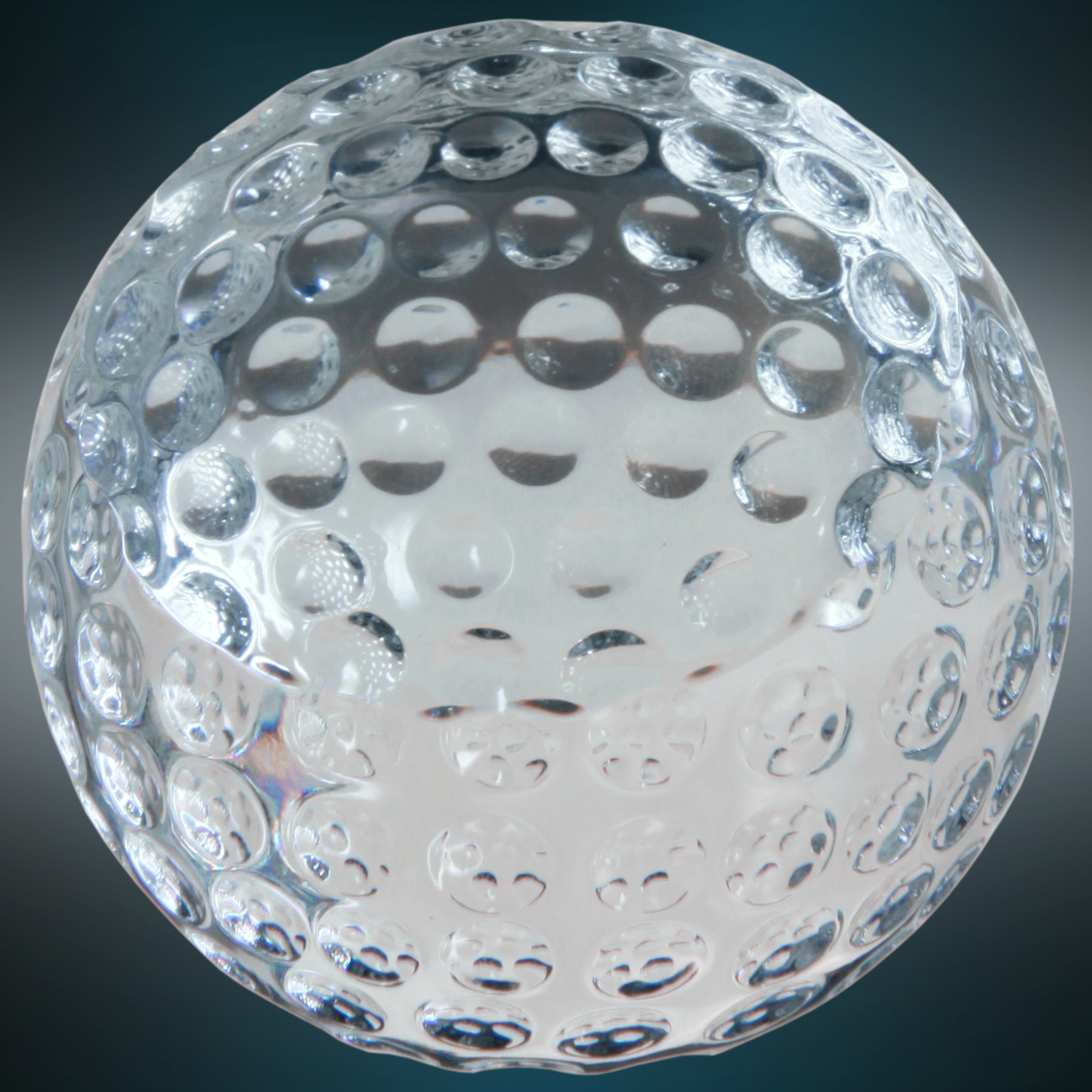 2.375" Crystal Golf Ball Paperweight – item CRY7107S image 6