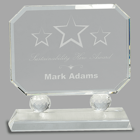 7" Crystal Rectangle Award – item CRY72