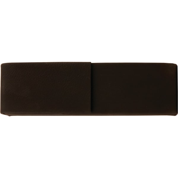 6.5" x 2" Black/Gold Leatherette Pen Case – item CS113 image 4