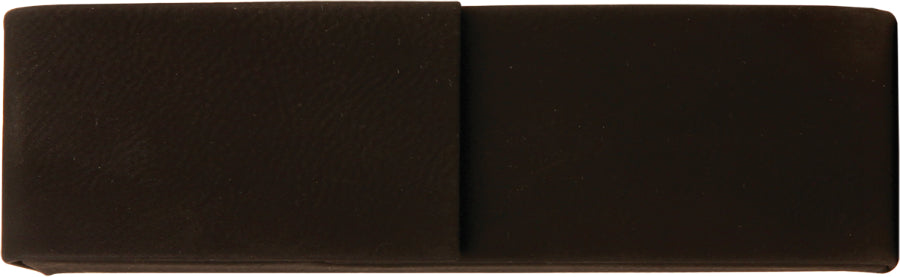 6.5" x 2" Black/Gold Leatherette Pen Case – item CS113 image 2