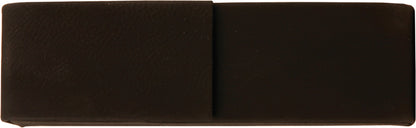 6.5" x 2" Black/Gold Leatherette Pen Case – item CS113 image 2