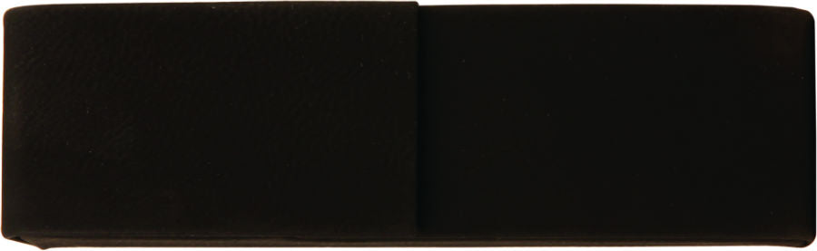 6.5" x 2" Black/Gold Leatherette Pen Case – item CS113