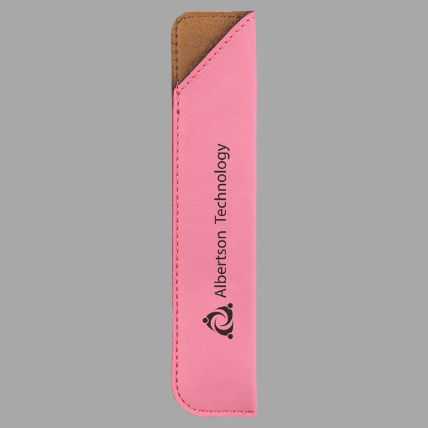 Pink Laserable Leatherette Pen Sleeves – item CS127 image 2