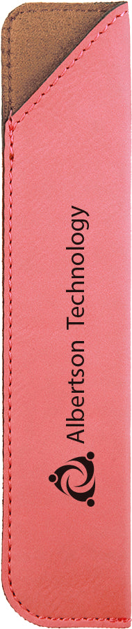 Pink Laserable Leatherette Pen Sleeves – item CS127