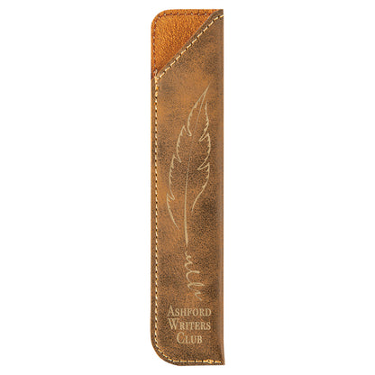 Rustic/Gold Laserable Leatherette Pen Sleeves – item CS129